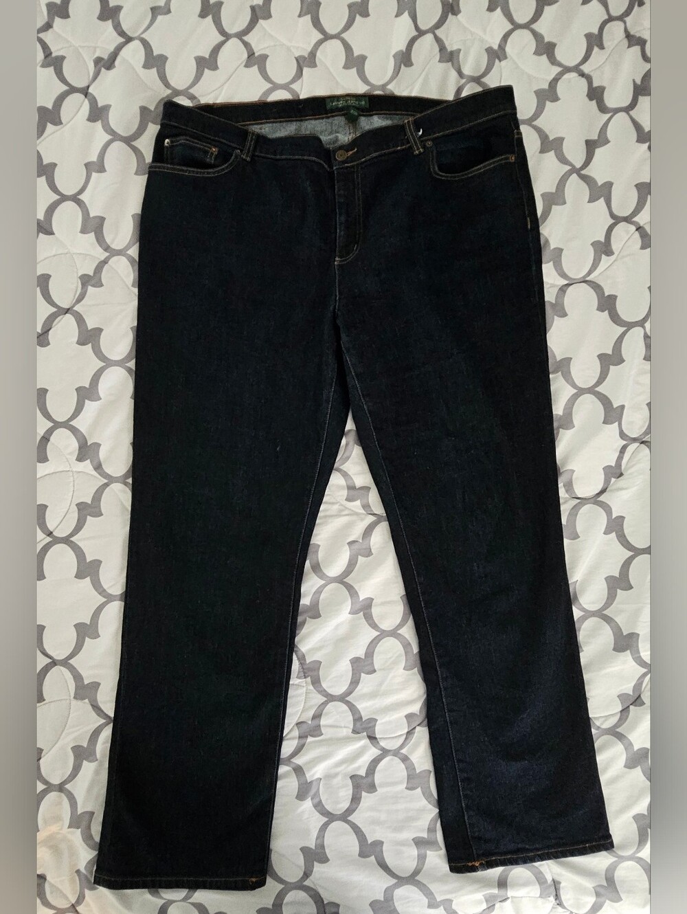 Ralph Lauren Dark Denim Straight-Leg Women's Jeans